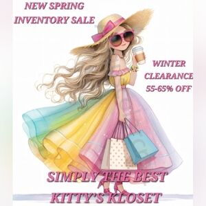 7:30PM EDT HELLO SPRING SAL ALL FRESH NEW INVENTORY WINTER ITEMS MUST GO